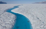 Голубая река в Гренландии