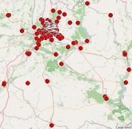 Карта киосков «Кулиничи»
