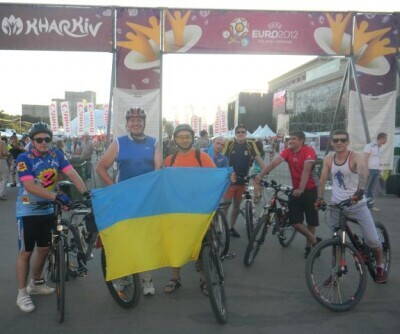 19.06.2012. 20.00 Финиш Евровеломарша накануне решающего матча в поддержку национальной сборной Украины по футболу ..jpeg