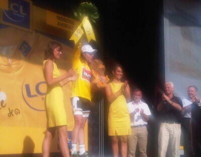 Cadel Evans earned the BMC Racing Team the yellow jersey.jpg