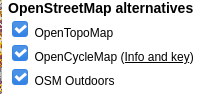 choose open street map alternatives