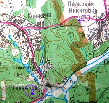 Городища у села Полковая Никитовка