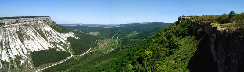 Панорама с Чуфут-Кале