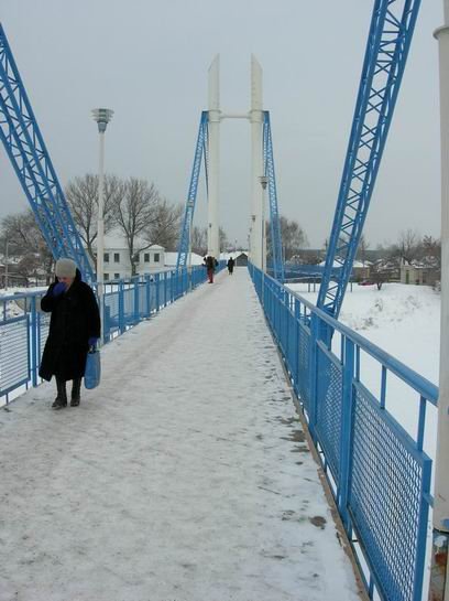 мост через Северский Донец в Изюме
