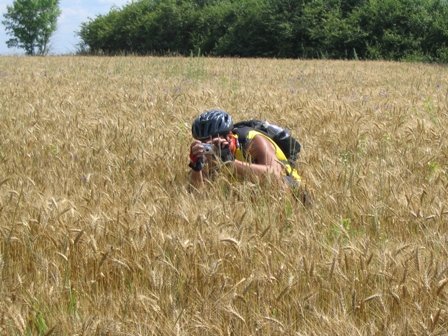 Фотограф (Андрюха) у житі.