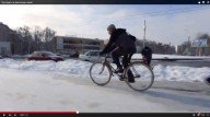 Как ездить на велосипеде зимой (видео)