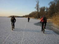 35 км покатушка по льду Днепра