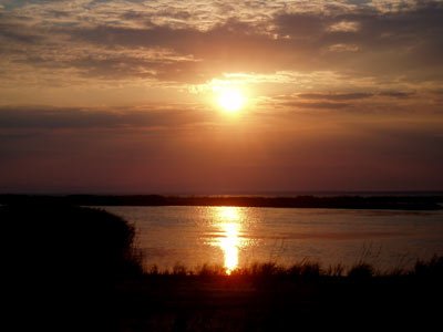 Закат на море